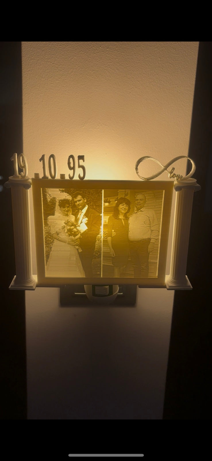 Нощна лампа  семейна снимка